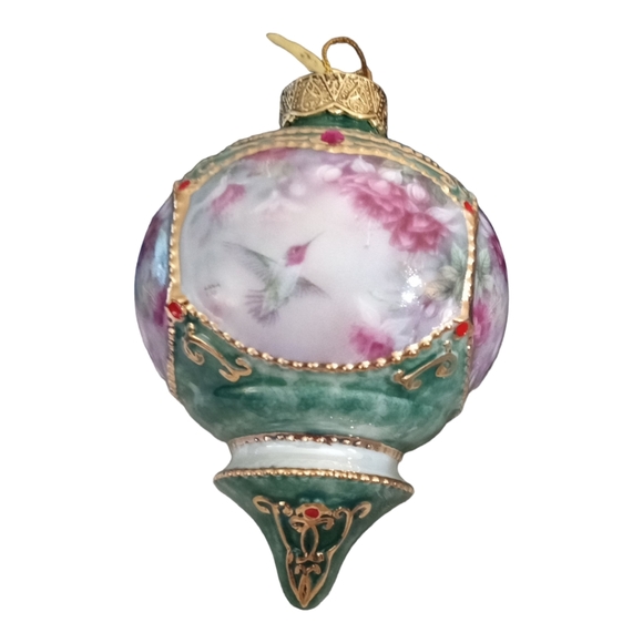 Anna's Hummingbird Christmas Ornament Bradford Exchange Lena Liu 1998 Bird Flora - Picture 9 of 12